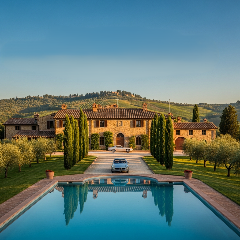 The Lifestyle Living in Luxury Mansions in Tuscany