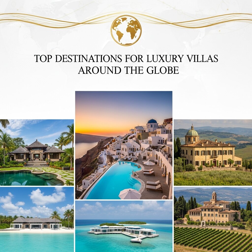 Top Destinations for Luxury Villas Around the Globe