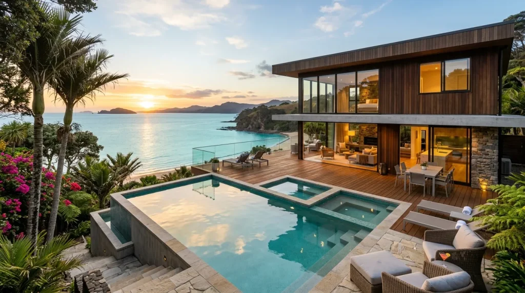 Beach House with Swimming Pool